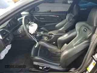 2018 BMW M4 with VIN WBS4Y9C57JAG66687, listed as a Copart auction lot 59283414 with 86,029 mi miles and Salvage Title. Bid and sale history available at carsss.com. Image 7.