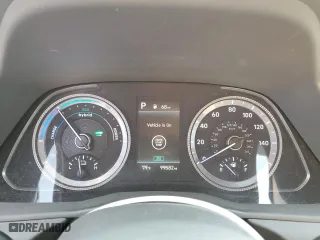 2020 Hyundai Sonata Hybrid Blue with VIN KMHL24JJ9LA015953, listed as a Copart auction lot 46681105 with 99,582 mi miles and Salvage Title. Bid and sale history available at carsss.com. Image 9.