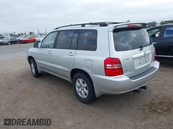 2003 Toyota Highlander z VIN JTEHF21A630127436, wystawiony jako IAAI lot #42098538 z przebiegiem 123 561 mil mil oraz . Historia ofert i sprzedaży dostępna na DreamBid. Obrazek 3.