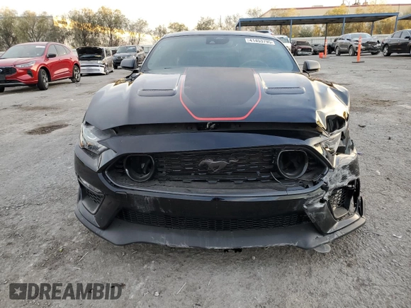 2021 Ford Mustang Mach 1 with VIN 1FA6P8R0XM5555396, listed as a Copart auction lot 41453795 with 10,286 mi miles and Salvage Title. Bid and sale history available at carsss.com. Image 5.