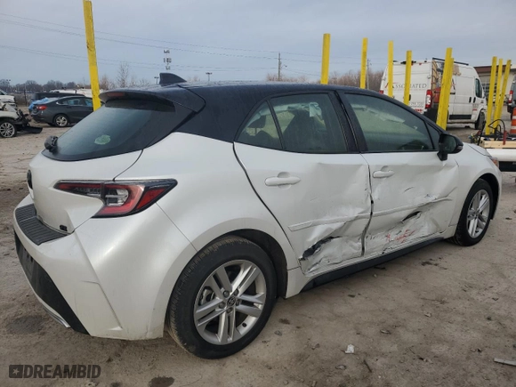 2022 Toyota Corolla Hatchback SE with VIN JTND4MBE8N3175958, listed as a Copart auction lot 43279265 with 11,741 mi miles and Salvage Title. Bid and sale history available at carsss.com. Image 3.