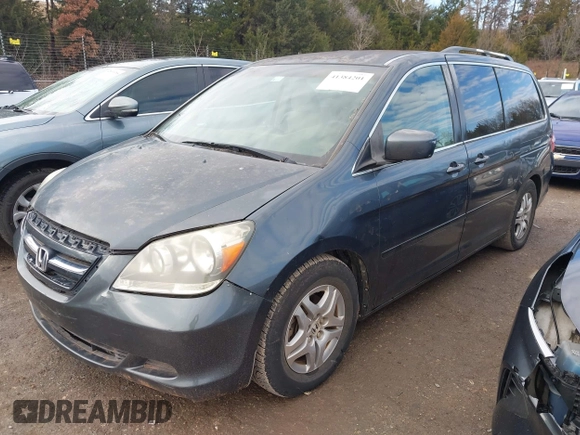 2006 Honda Odyssey EX with VIN 5FNRL38466B439222, listed as a IAAI auction lot 41384201 with 232,351 mi miles and . Bid and sale history available at DreamBid. Image 2.