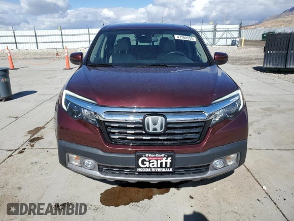 2018 Honda Ridgeline RTL-E with VIN 5FPYK3F7XJB013884, listed as a Copart auction lot 47788555 with 78,887 mi miles and Salvage title. Bid and sale history available at DreamBid. Image 5.
