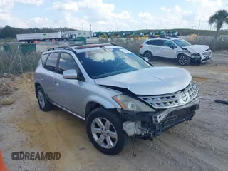 2007 Nissan Murano SL with VIN JN8AZ08T27W511679, listed as a IAAI auction lot 41511340 with 156,780 mi miles and . Bid and sale history available at carsss.com. Image 1.