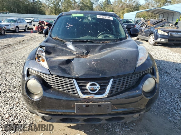 2012 Nissan Juke SL with VIN JN8AF5MR7CT103691, listed as a Copart auction lot 80170394 with 89,524 mi miles and Salvage Title. Bid and sale history available at carsss.com. Image 5.