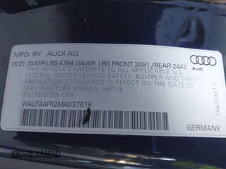 2021 Audi A5 S line Premium Plus z VIN WAUTAAF52MA037616, wystawiony jako IAAI lot #41847476 z przebiegiem 35 401 mil mil oraz . Historia ofert i sprzedaży dostępna na DreamBid. Obrazek 9.