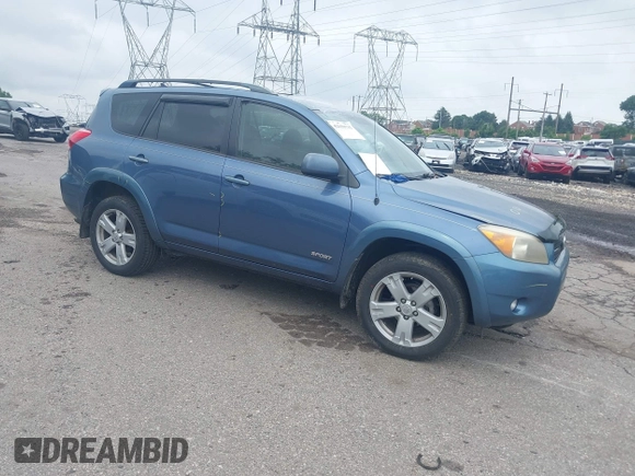 2008 Toyota RAV4 Sport with VIN JTMBD32V185185648, listed as a IAAI auction lot 42650735 with 122,579 mi miles and . Bid and sale history available at DreamBid. Image 1.