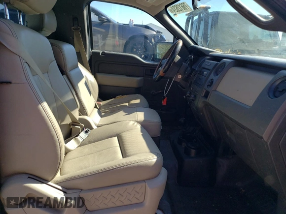 2010 Ford F-150 XL with VIN 1FTMF1EW4AFC63092, listed as a Copart auction lot 76612624 with 124,879 mi miles and Salvage Title. Bid and sale history available at DreamBid. Image 10.