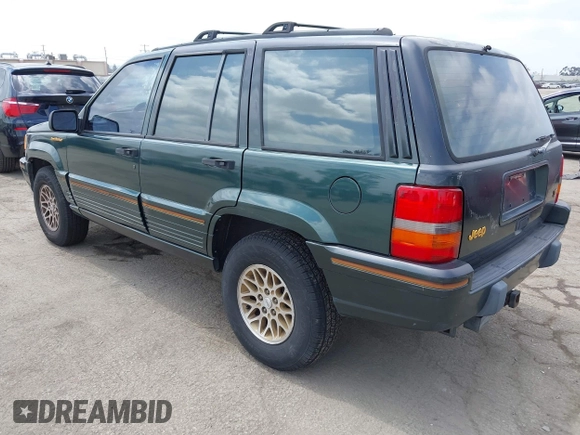 1993 Jeep Grand Cherokee Limited z VIN 1J4GZ78Y7PC531299, wystawiony jako IAAI lot #42117795 z przebiegiem 168 995 mil mil oraz . Historia ofert i sprzedaży dostępna na DreamBid. Obrazek 3.