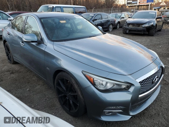 2017 Infiniti Q50 3.0t Premium with VIN JN1EV7ARXHM834121, listed as a Copart auction lot 83004444 with 90,569 mi miles and Salvage Title. Bid and sale history available at carsss.com. Image 4.