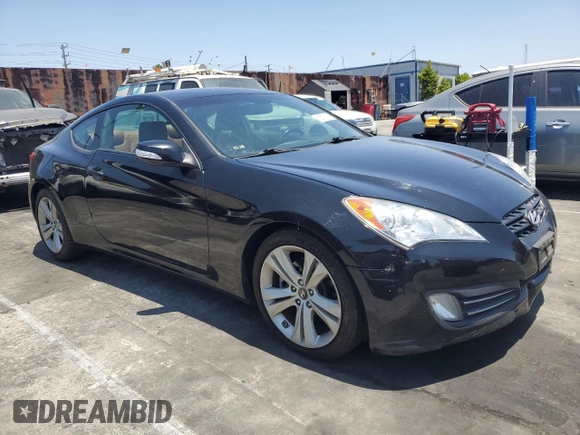 2011 Hyundai Genesis Coupe Grand Touring with VIN KMHHU6KH3BU043705, listed as a Copart auction lot 62675195 with 160,780 mi miles and Clean title. Bid and sale history available at DreamBid. Image 4.