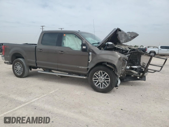 2017 Ford Super Duty F-250 SRW Lariat with VIN 1FT7W2BTXHEC53860, listed as a Copart auction lot 54782825 with 0 mi miles and Salvage Title. Bid and sale history available at carsss.com. Image 4.