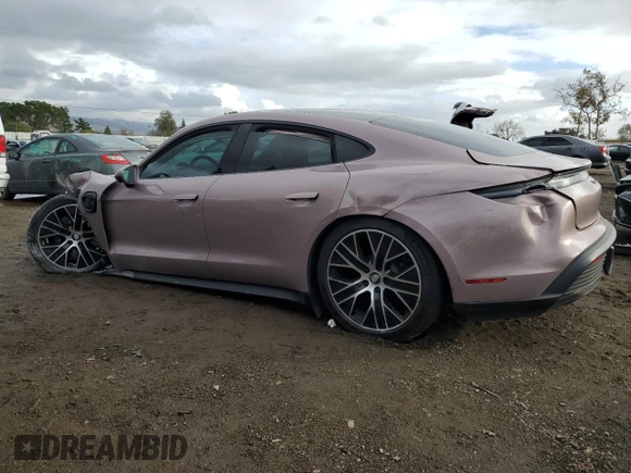 2022 Porsche Taycan with VIN WP0AA2Y11NSA14157, listed as a Copart auction lot 84951134 with 15,425 mi miles and Salvage title. Bid and sale history available at DreamBid. Image 2.