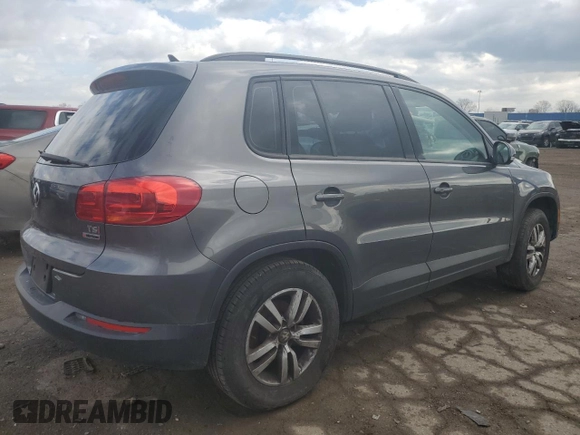 2017 Volkswagen Tiguan S with VIN WVGBV7AXXHK012411, listed as a Copart auction lot 53929045 with Not Provided miles and Clean Title. Bid and sale history available at DreamBid. Image 3.