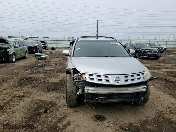 2005 Nissan Murano SL with VIN JN8AZ08T25W300642, listed as a Copart auction lot 44338145 with 169,912 mi miles and Salvage Title. Bid and sale history available at carsss.com. Image 10.
