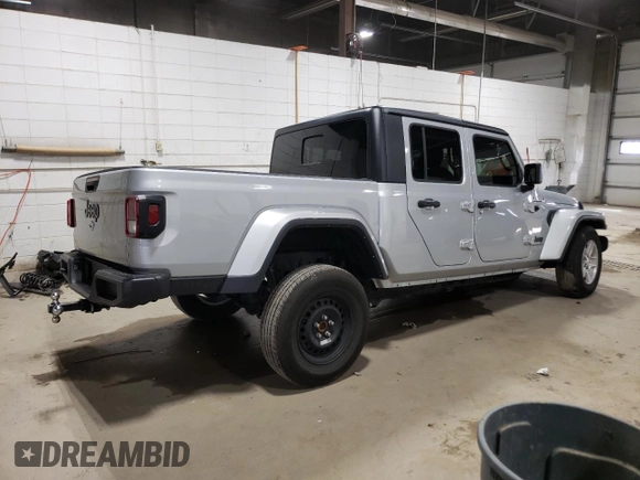 2022 Jeep Gladiator Sport S with VIN 1C6HJTAG5NL117583, listed as a Copart auction lot 51912425 with 69,739 mi miles and Salvage title. Bid and sale history available at DreamBid. Image 3.