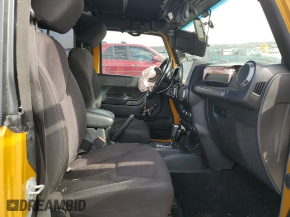 2014 Jeep Wrangler Sport z VIN 1C4AJWAG7EL181121, wystawiony jako Copart lot #42599235 z przebiegiem 130 721 mil mil oraz Szkoda całkowita • Salvage title. Historia ofert i sprzedaży dostępna na DreamBid. Obrazek 10.