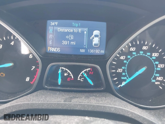 2014 Ford Escape SE with VIN 1FMCU9GX4EUE01300, listed as a IAAI auction lot 41674134 with 136,192 mi miles. Bid and sale history available at carsss.com. Image 7.
