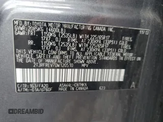 2013 Toyota RAV4 XLE with VIN 2T3RFREV7DW120510, listed as a Copart auction lot 61197695 with 107,647 mi miles and Salvage title. Bid and sale history available at DreamBid. Image 13.