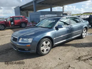 2004 Audi A8 L with VIN WAUML44E84N004731, listed as a Copart auction lot 85649384 with 60,503 mi miles and Salvage Title. Bid and sale history available at carsss.com. Image 1.