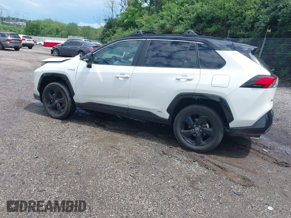 2021 Toyota RAV4 Hybrid XSE with VIN 4T3E6RFV9MU052563, listed as a IAAI auction lot 42295510 with 24,771 mi miles and . Bid and sale history available at DreamBid. Image 3.