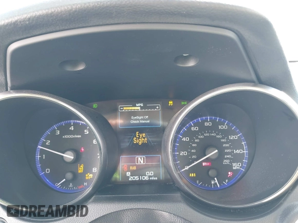 2017 Subaru Legacy Limited with VIN 4S3BNEN64H3036255, listed as a IAAI auction lot 41791344 with 205,106 mi miles. Bid and sale history available at carsss.com. Image 7.