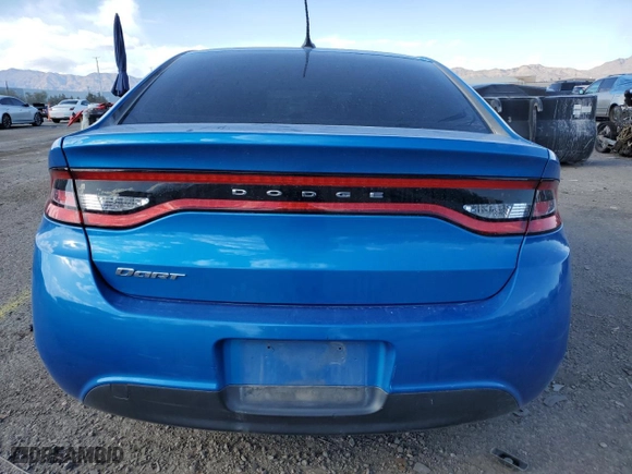 2015 Dodge Dart SE with VIN 1C3CDFAA7FD432716, listed as a Copart auction lot 52186765 with 107,348 mi miles and Salvage Title. Bid and sale history available at carsss.com. Image 6.
