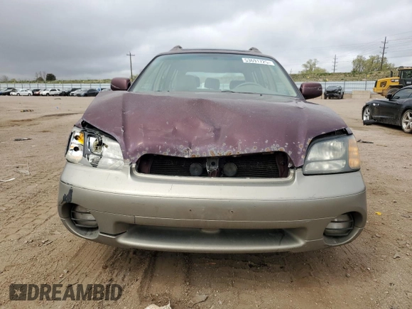 2000 Subaru Legacy Outback Limited with VIN 4S3BH6865Y7621900, listed as a Copart auction lot 53691725 with 285,950 mi miles and Salvage title. Bid and sale history available at DreamBid. Image 5.
