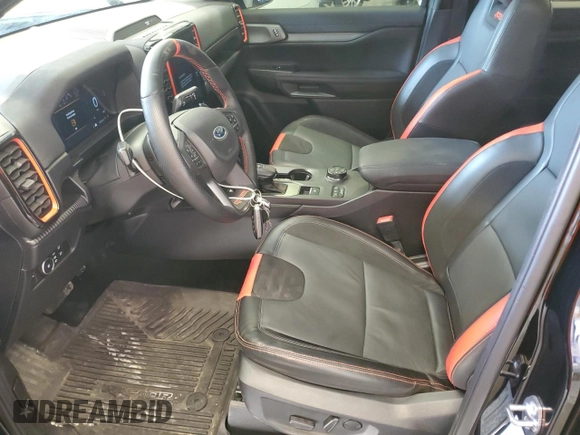 2024 Ford Ranger Raptor with VIN 1FTER4LR7RLE07063, listed as a Copart auction lot 47628295 with 8,187 mi miles and Salvage Title. Bid and sale history available at carsss.com. Image 7.