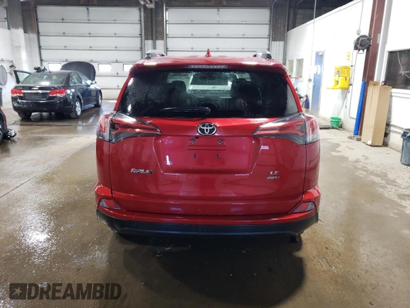 2017 Toyota RAV4 LE with VIN 2T3BFREV3HW587432, listed as a Copart auction lot 55107685 with 148,305 mi miles and Salvage Title. Bid and sale history available at carsss.com. Image 6.