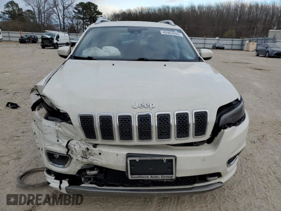 2019 Jeep Cherokee with VIN 1C4PJLJX3KD381640, listed as a Copart auction lot 42463593 with 28,310 mi miles and . Bid and sale history available at DreamBid. Image 5.