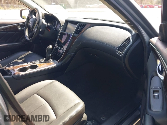 2018 Infiniti Q50 3.0t LUXE with VIN JN1EV7AR3JM435685, listed as a IAAI auction lot 41837975 with 107,374 mi miles. Bid and sale history available at carsss.com. Image 5.