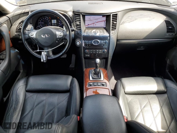 2013 Infiniti FX with VIN JN8BS1MW4DM100158, listed as a Copart auction lot 52123965 with 52,910 mi miles and Salvage Title. Bid and sale history available at DreamBid. Image 8.