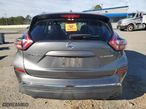 2015 Nissan Murano Platinum with VIN 5N1AZ2MG4FN268828, listed as a Copart auction lot 47925825 with 91,109 mi miles and Salvage Title. Bid and sale history available at carsss.com. Image 6.