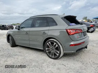 2019 Audi SQ5 Prestige with VIN WA1C4AFY8K2059500, listed as a Copart auction lot 81307114 with 53,753 mi miles and Salvage Title. Bid and sale history available at DreamBid. Image 2.