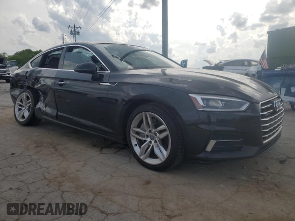 2019 Audi A5 Sportback Premium with VIN WAUANCF51KA051205, listed as a Copart auction lot 54064715 with Not provided miles and Salvage title. Bid and sale history available at DreamBid. Image 4.