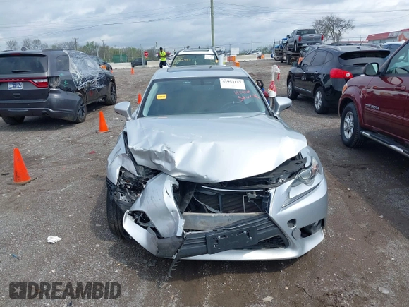 2015 Lexus IS 250 with VIN JTHBF1D24F5073780, listed as a IAAI auction lot 41953157 with 104,239 mi miles. Bid and sale history available at carsss.com. Image 12.