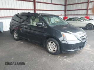 2007 Honda Odyssey EX-L z VIN 5FNRL38787B050884, wystawiony jako IAAI lot #41930632 z przebiegiem 204 452 mil mil oraz . Historia ofert i sprzedaży dostępna na DreamBid. Obrazek 1.
