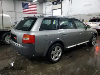 2002 Audi allroad A6 V8 z VIN WA1YD64B12N118967, wystawiony jako Copart lot #45758475 z przebiegiem 124 381 mil mil oraz Szkoda całkowita • Salvage title. Historia ofert i sprzedaży dostępna na DreamBid. Obrazek 3.