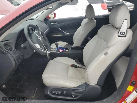 2013 Lexus IS 250C with VIN JTHFF2C27D2528578, listed as a Copart auction lot 75007384 with 0 miles and Non Repairable. Bid and sale history available at carsss.com. Image 7.