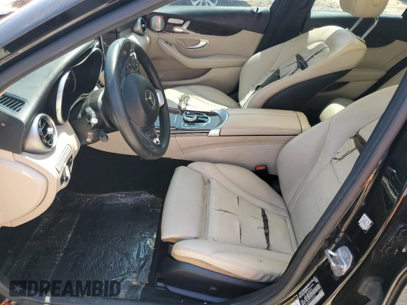 2017 Mercedes-Benz C 300 with VIN 55SWF4JB8HU202564, listed as a Copart auction lot 61966795 with 174,198 mi miles and Clean title. Bid and sale history available at DreamBid. Image 7.