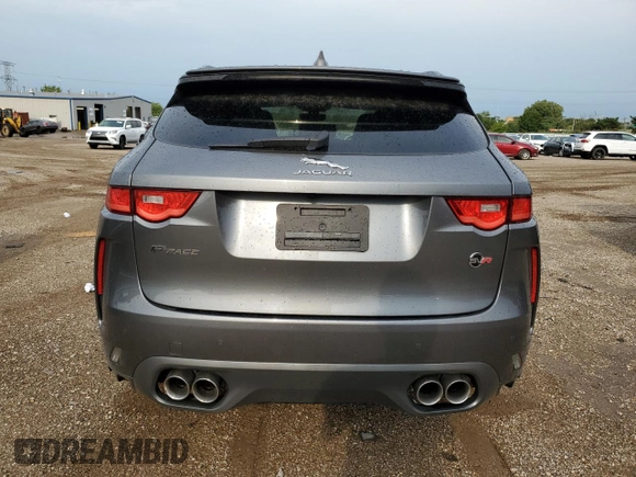 2019 Jaguar F-Pace SVR with VIN SADCZ2EEXKA608452, listed as a Copart auction lot 69069534 with 51,252 mi miles and Salvage title. Bid and sale history available at DreamBid. Image 6.