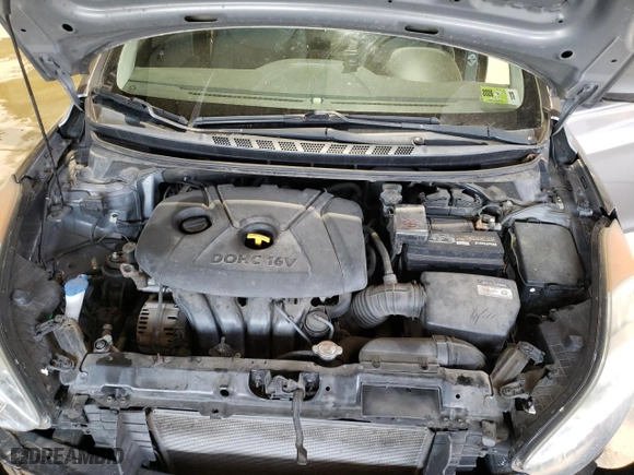 2013 Hyundai Elantra GLS PZEV with VIN 5NPDH4AE7DH311252, listed as a Copart auction lot 49475965 with 124,332 mi miles and Salvage Title. Bid and sale history available at carsss.com. Image 11.