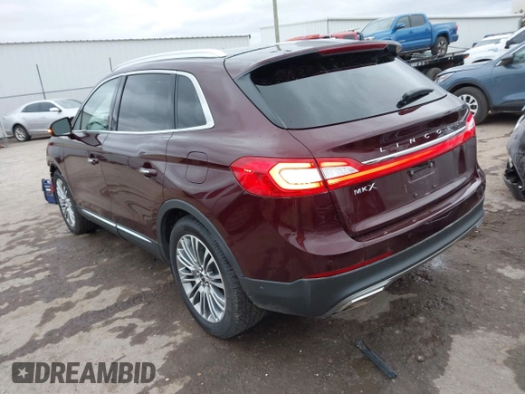 2017 Lincoln MKX Reserve with VIN 2LMPJ6LR1HBL43659, listed as a IAAI auction lot 41480654 with 100,677 mi miles. Bid and sale history available at carsss.com. Image 3.