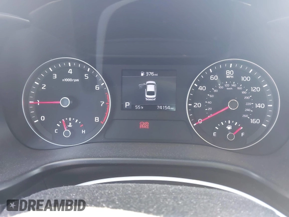 2019 Kia Forte LXS with VIN 3KPF24AD1KE015033, listed as a IAAI auction lot 41772546 with 74,154 mi miles. Bid and sale history available at carsss.com. Image 7.