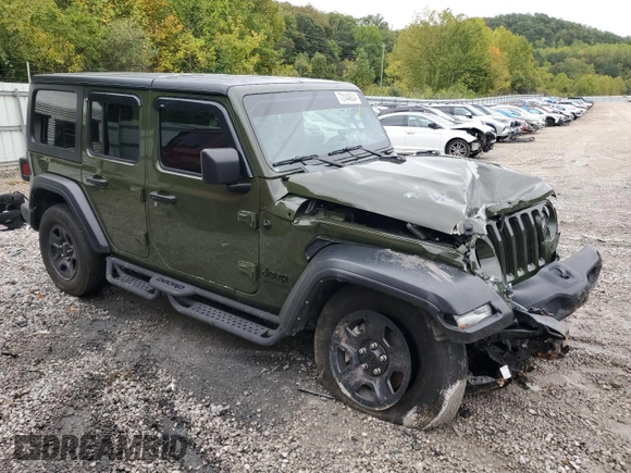 2022 Jeep Wrangler Unlimited Sport S z VIN 1C4HJXDG0NW234854, wystawiony jako Copart lot #73144634 z przebiegiem 39 401 mil mil oraz Szkoda całkowita • Salvage title. Historia ofert i sprzedaży dostępna na DreamBid. Obrazek 4.