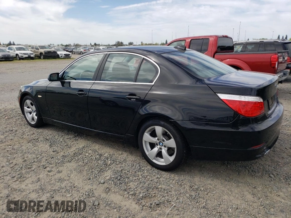 2008 BMW 5 Series 528i with VIN WBANU53558C115067, listed as a Copart auction lot 52243555 with 206,026 mi miles and Clean Title. Bid and sale history available at carsss.com. Image 2.