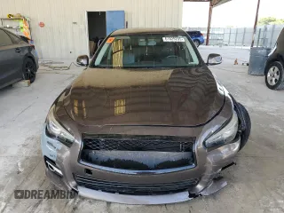 2015 Infiniti Q50 with VIN JN1BV7AP4FM335961, listed as a Copart auction lot 61829295 with 130,327 mi miles and Salvage title. Bid and sale history available at DreamBid. Image 5.