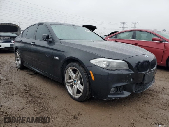 2013 BMW 5 Series 550i xDrive with VIN WBAFU9C50DDY72152, listed as a Copart auction lot 86451254 with 131,319 mi miles and Clean Title. Bid and sale history available at carsss.com. Image 4.