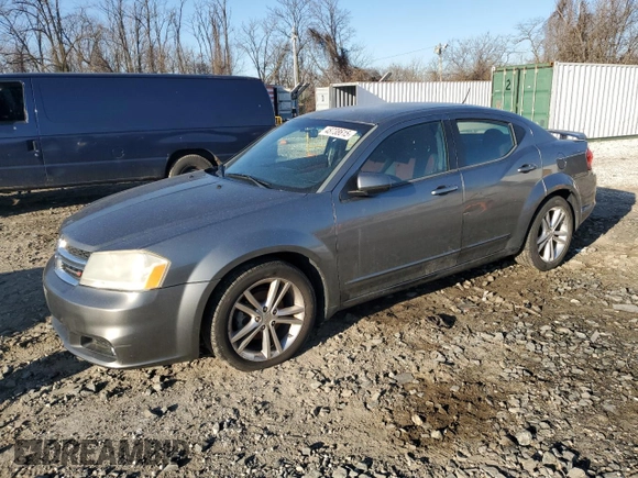 2012 Dodge Avenger SXT Plus with VIN 1C3CDZEG1CN264612, listed as a Copart auction lot 48738615 with 126,058 mi miles and Clean Title. Bid and sale history available at carsss.com. Image 1.